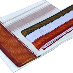 RETRO Padayappa Dhoti towel Solid Men Dhoti-image-33