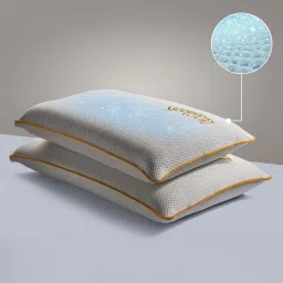 CoolTEC™ Fabric Standard Size (25x16 Inches) Memory Foam Solid Orthopaedic Pillow Pack of 2-18