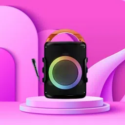 Clairbell DJ Box 20W Bluetooth Speaker with FM Radio, Mic, RGB Light & 4 hour's backER400 20 W Bluetooth Party Speaker-picture-0