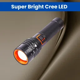 Rechargeable Torch Light, Telescopic Zoom, Ultra Bright LED Flashlight K239 Torch-image-35