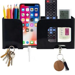 Mobile Charging Stand Keychain & Remote Holder, Pen-Pencil Organizer Pack OF 1 Plastic Key Holder-picture-16