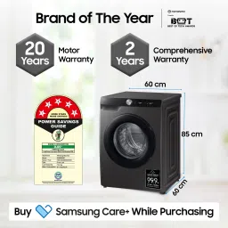 samsung 12 kg Fully Automatic Front Load with In-built Heater Black, Grey image 4