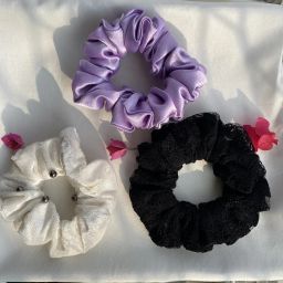 Premium Satin Scrunchies Combo Rubber Band-image-2
