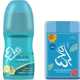 Splash Underarm Deo Rollon 50ml | Fresh Underarms & purse perfume Aura 18ml Deodorant Roll-on-For Women-image-3