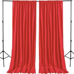 Stookin RED Decoration Backdrop Curtain Background Wedding Parties 4FT xFT (Set of 2) Reflector-picture-41