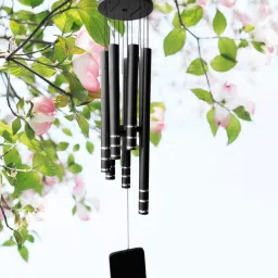 14 MM 5 PIPES LARGE SIZE FENGSHUI WINDCHIME FOR BALCONY, GARDEN, WINDOW, OUTDOOR Aluminium, Wood Windchime-image-75