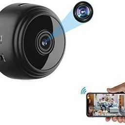 Bzrqx 1080p Full HD Smart Home CCTV WiFi Security Camera(Black)Indoor Outdoor Video Motion Detection Recorder Supports 64gb Sd Card (Not Included) Security Camera-image-1