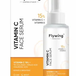 flywing 15% Vitamin C + E Face Serum For Glowing Skin | Vit C Serum with Blueberry Fruit Extract & Hyaluronic Acid | Fades Dark Spots | For All Skin Types-2