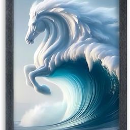 Horse Painting For Wall Mount wall For Gift Happy Brithday us Digital Reprint 13 inch x 10 inch Painting-image-71