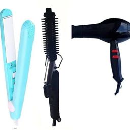 quktion Combo of Mini Hair Straightener, Hair Dryer and Hair Curler 471(Multicolour) Personal Care Appliance Combo-image-7