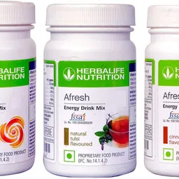 herbalife Afresh energy drink mix pack of 3 (Ginger, Tulsi, Cinnamon) TULSI, CINEMON, GINGER Powder-picture-1