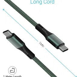 Portronics USB Type C Cable 3 A 1.2 m POR-1065 C Square 3A image 4
