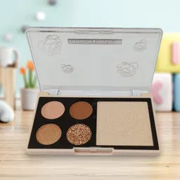 gulglow99 HIGHLIGHTER WITH 4 MULTI COLOUR GILLITER & MATTE EYE SHADOW-01 17.6 g-picture-23