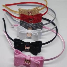 Glitter Tie hair band for girls and women, Pack of 6 Hair Band-image-60