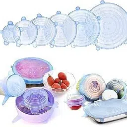 Reusable Silicone Stretch Lids, Silicone Bowl Covers, Flexible 2.6 inch, 3.7 inch, 4.6 inch, 5.7 inch, 6.5 inch, 7.8 inch Lid Set-image-46