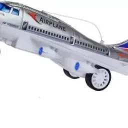 goshoppe enterprises Plastic Airplane Toy Radio Control Running Plane/Moving Aeroplane With Light image 2