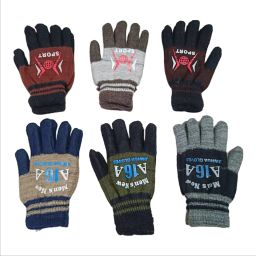 Printed Winter Men Gloves-image-64