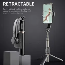 EVAAENTERPRISES Q08 black gimbal 3 Axis Gimbal for Mobile-image-19