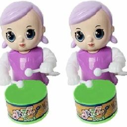 Dancing Musical Drum Toy - Key Operated - Fun Toy for Kids (BABY) Pack of 02 Rattle-0