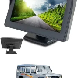 4.3 inch Dashboard Standing LCD TFT Monitor Display for Car Dashboard-276 Black LCD-image-64