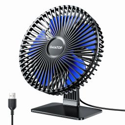 Gaiatop 4 Speeds Portable Mini Powerful Desktop Table Fan Small Table Fan, 6.5 Inch Ultra-quiet, 90° Adjustment for Better Cooling USB Fan-picture-31