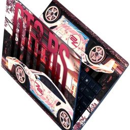 Flipkart SmartBuy Full Body Laptop Skin for Laptops Upto 15.6 Inch - JDM Livery Tuned Car HD Sticker No Residue Removable Self Adhesive Vinyl Laptop Decal 15.6-1