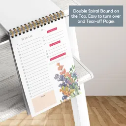 zaslan To-Do List Notepad Floral Regular Note Pad Ruled 54 Pages image 5