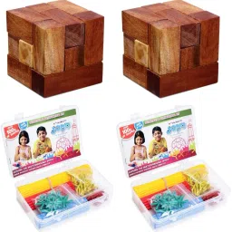 2 x Soma Cube & 2 x Jodo 3D Small Box | Educational Learning Kit | Combo Pack-image-52