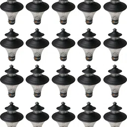 bene Garden Light Nice 16 Cm (Black, Pack Of 20 Pcs) Gate Light Outdoor Lamp-picture-3