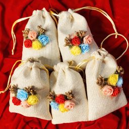 Women Beige Potli-image-1