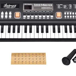 juarez Junior 61-Key Keyboard Piano with LED, Mic, USB, Learning, Record & Playback JJRK-630 Analog Digital Piano-picture-9