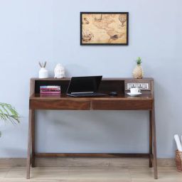 woodsworth from pepperfry Larvik Sheesham Wood Writing Table with Switch Board in Provincial Teak Finish-picture-38