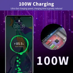 Verilux DVI Cable 10 m Nylon Type C to Type C Cable 100W 10Ft Fast Charging USB C Cable USB 3.1 Gen 2 10Gbps image 5
