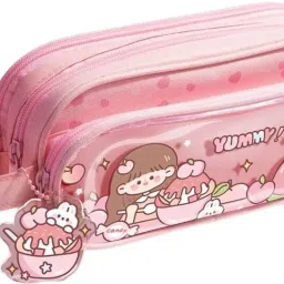 yummy Pencil pouch Compartment Large Stationery School Pencil Pouch Bag 1 Art Canvas Pencil Box-33