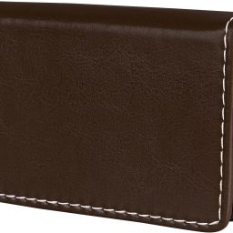 Men & Women Casual Brown Artificial Leather Card Holder-image-34