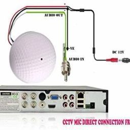 LipiWorld CCTV Pickup Audio Surveillance Microphone MIC Audio Monitoring Security System for CCTV Systems Round Shape (Pack of 1) Camera Microphone image 5
