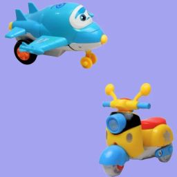 Mini scooter and plane toy for kids (pack of 2)-picture-13
