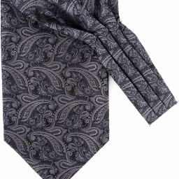 the tie hub Relic Purple Paisley Cravat For Men By The Tie Hub Cravat-image-4