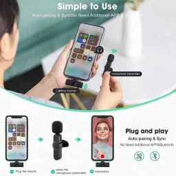 the mobile point Professional Wireless Dual Collar mic for Type-C,No Need App/Bluetooth Microphone image 4