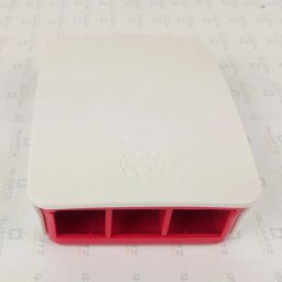 Raspberry Pi 4 Case Enclosure Official Red & White image 3