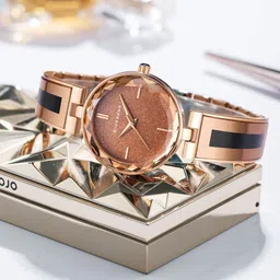GIORDANO Women Dial & Stainless Steel Bracelet Style Straps Analogue Watch GZ-60082-22-image-46