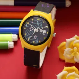 JI & JA Unisex Kids Patterned Dial & Straps Round Reset Time Analogue Watch JJ208-image-35