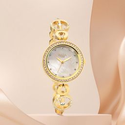 Titan Women raga refresher 2020 Brass Dial Mother of Pearl Analogue Watch NR2539YM02-image-44