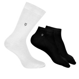 FOOTPRINTS Men Pack Of 3 Organic Cotton & Bamboo Anti-Odour Ankle Length Socks-image-99