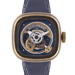 SEVENFRIDAY Unisex Skeleton Dial & Textured Straps Analogue Automatic Motion Watch SF-PS3-picture-26