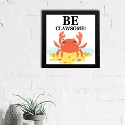 eCraftIndia "Be Clawsome" Quirky Quote Satin Matt Texture UV Art Painting-picture-30