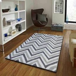 presto Grey Geometric Machine Made Polyester 2 X 5 Feet Carpet-picture-5