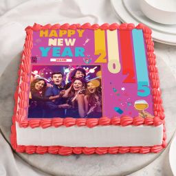 New Year Photo Custom Cake-image-50