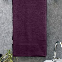 Home Fresh Santa Purple 500 GSM Pure Cotton Bath Towels-image-96