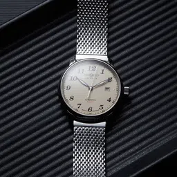 ZEPPELIN Men Stainless Steel Straps Analogue Automatic Motion Powered Watch 7656M5-22